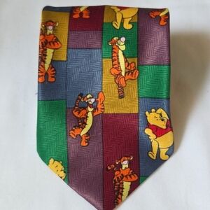 Vintage Winnie the Pooh Disney Tie Made in Korea Pooh Eeyore Tigger